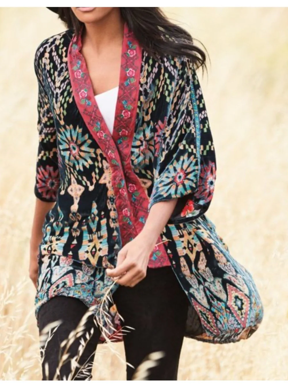Johnny Was Hayden Reversible Kimono Sz Large - Picture 5 of 5